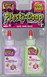 Glow Purple, Glow Green Plastigoop